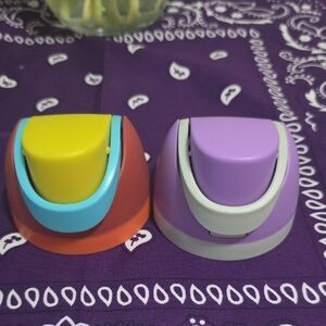 Colorful Purple and Orange Desk Punch Set